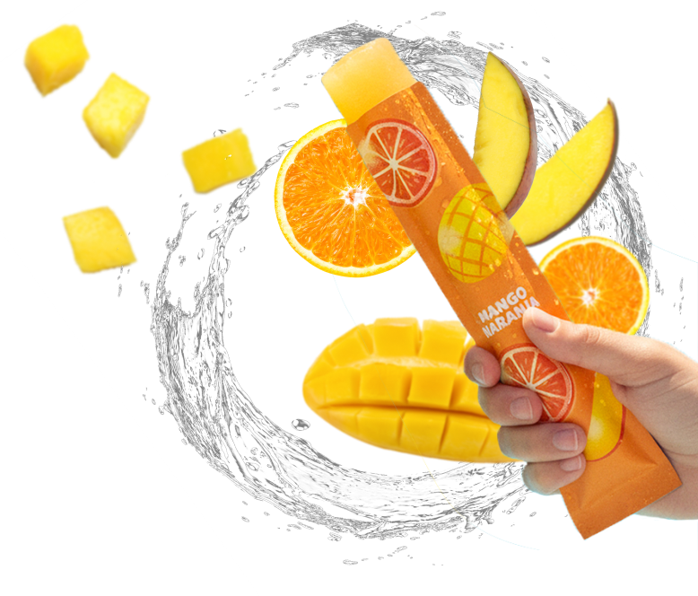 Ice pop naranja